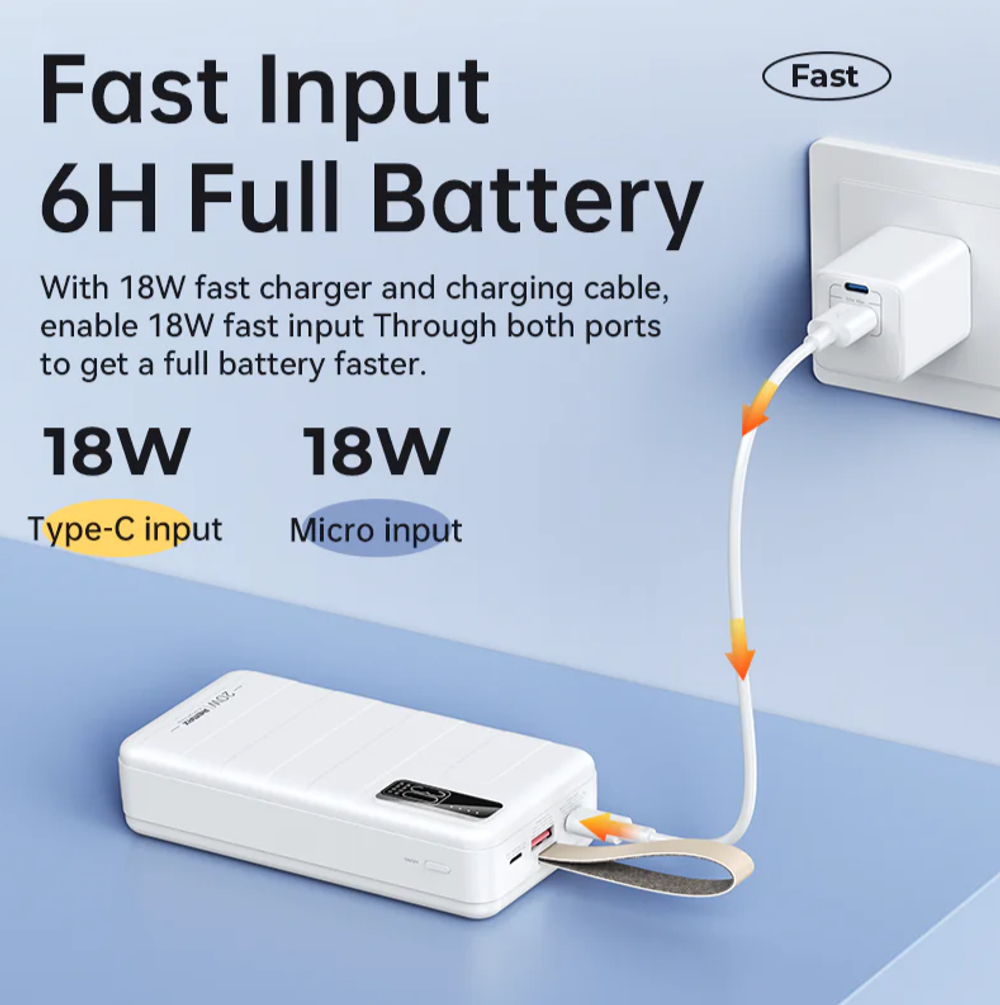 Повербанк (PowerBank) Remax RPP-506 (30000mAh/PD+QC)