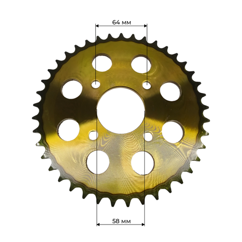 Венец, звезда ведомая (520-41) сталь, закаленные зубья CG/CB 4х90х58