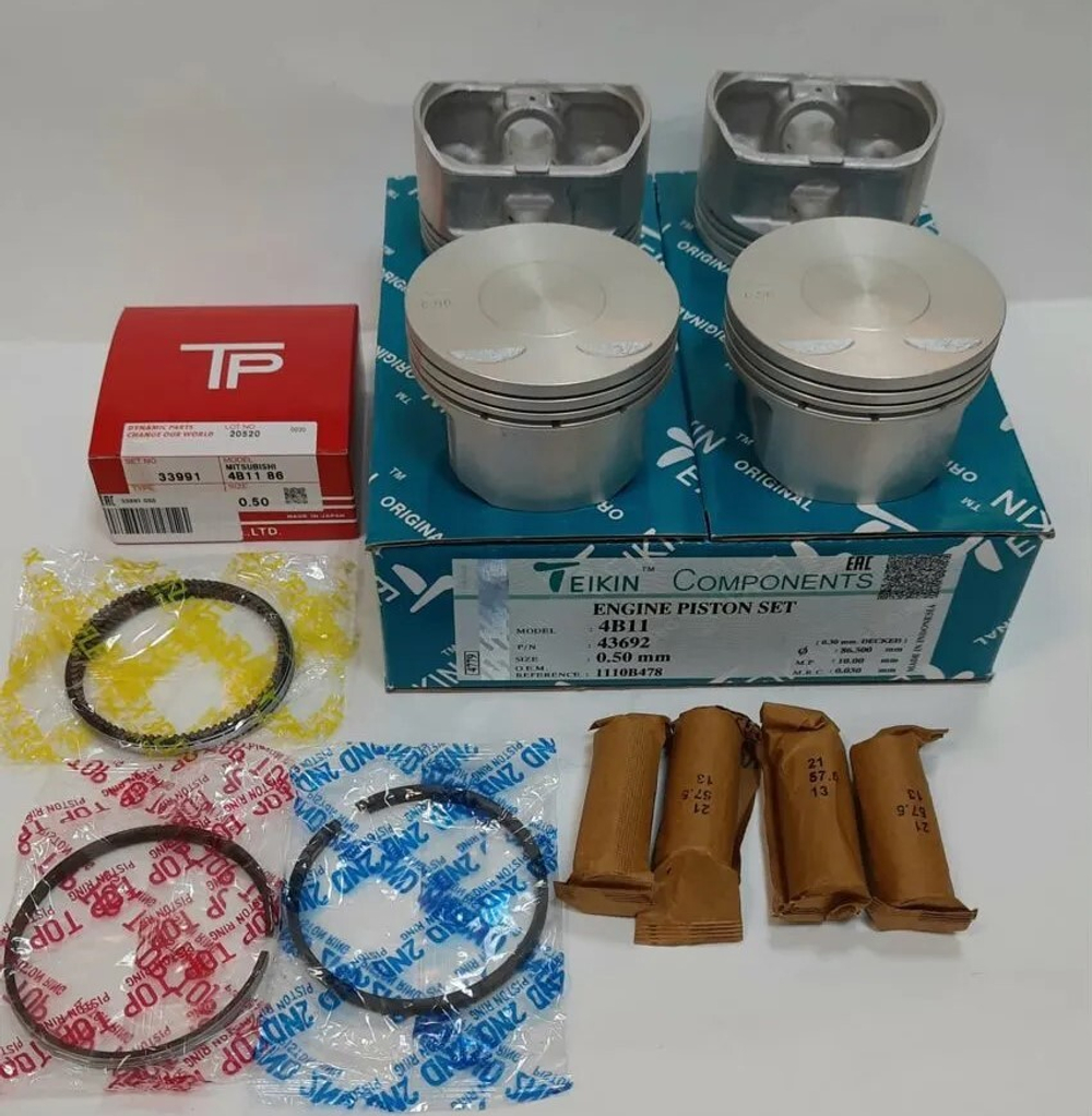 Поршни Teikin с кольцами TP +0.50 4B11/4B10