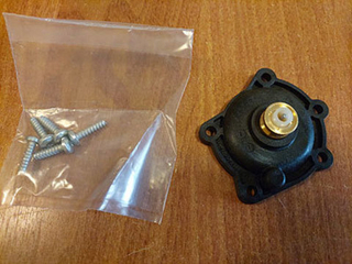 Крышка водяного узла газовой колонки Bosch 8738714086 WR FD=&gt;560 (12.2015) чёрный полиамид