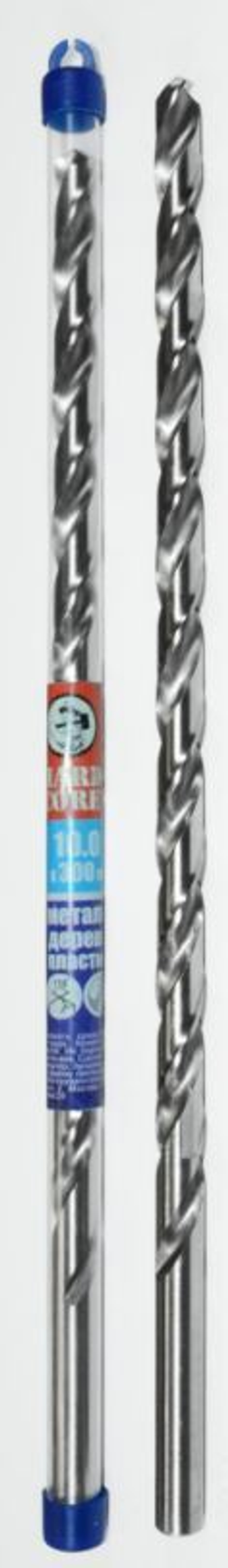 Сверло по мет. HSS фрез. с шаговой заточкой 10.0х300мм Extra Long / Hardcore 145100