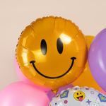 Agura Шар (18''/46 см) Круг, Смайл, Желтый (БГ-15)