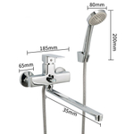 Смеситель для ванны, Frud, с картриджем, хром, R22131