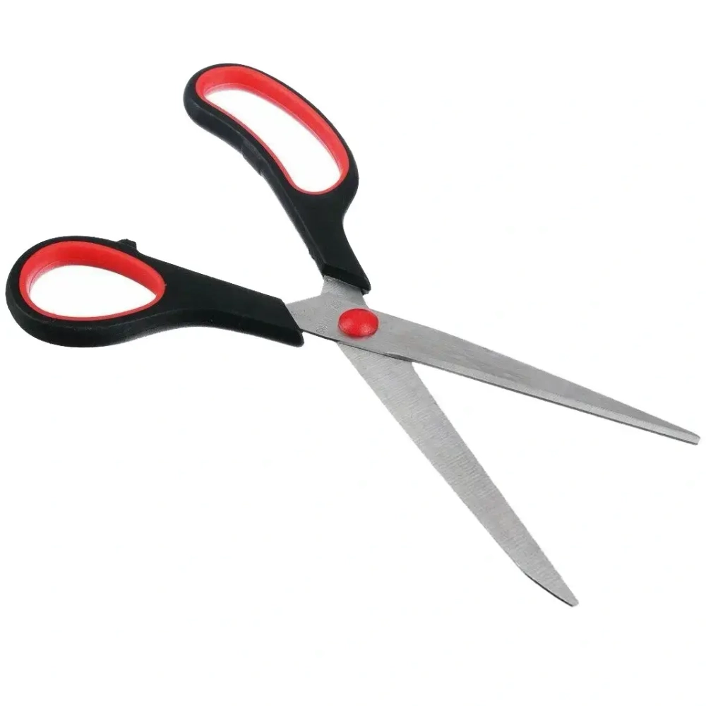 Ножницы универсальные бытовые «ИДЕЯДОМА», цвет черный, 23.7см (блистер Селфи)