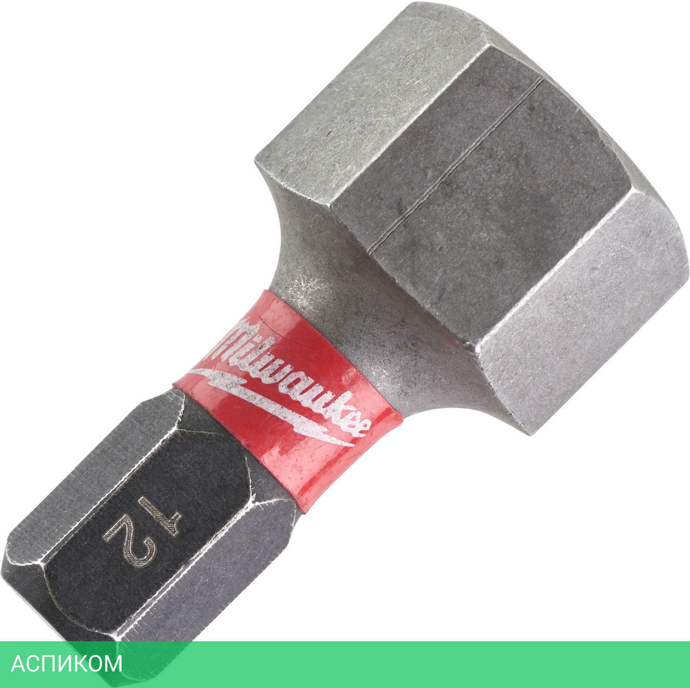 Бита Milwaukee Shockwave Hex12 25 мм 2шт (4932430900)