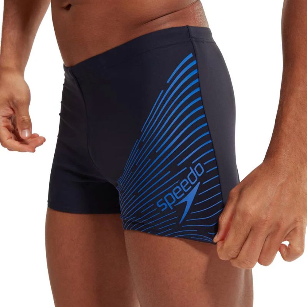 Плавки SPEEDO Medley Logo Asht AM, 8-1135416902-6902, р.34 российский размер 50, полиэстер, ПБТ, черно-синий