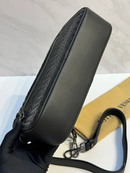 Клатч мужской Bottega Veneta Intrecciato черный