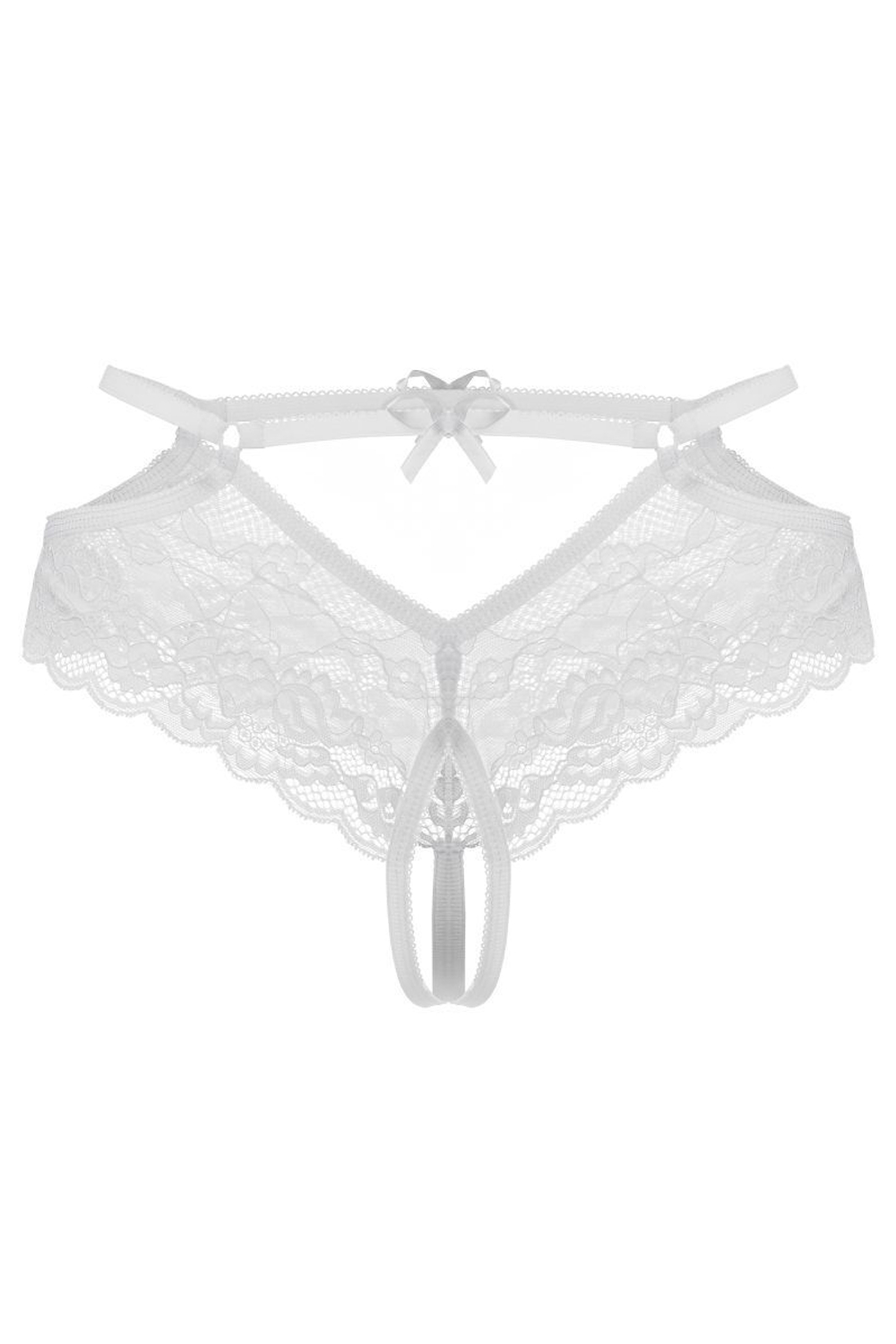 Эротические трусики Agnes из цветочного кружева (Размер: 50-52) (Цвет: белый)