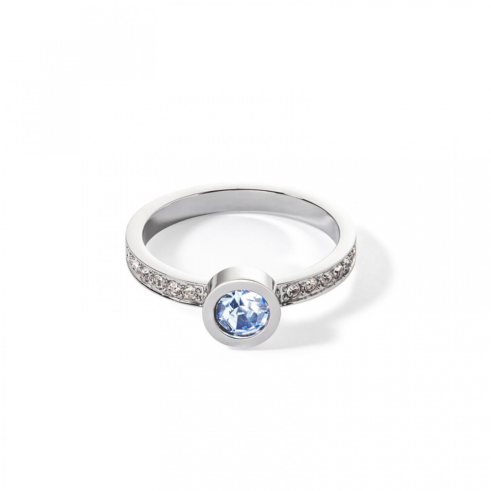 Кольцо Coeur de Lion Light Blue-Silver 17.2 мм 0228/40-0741 54