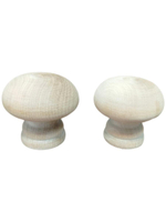 Ручка деревянная кнопка межкомнатная, для двери 60 мм