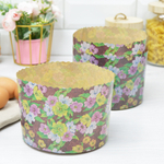 Форма бумажная для выпечки кулича 3шт d13,5см h9,5см "Пасхальная"