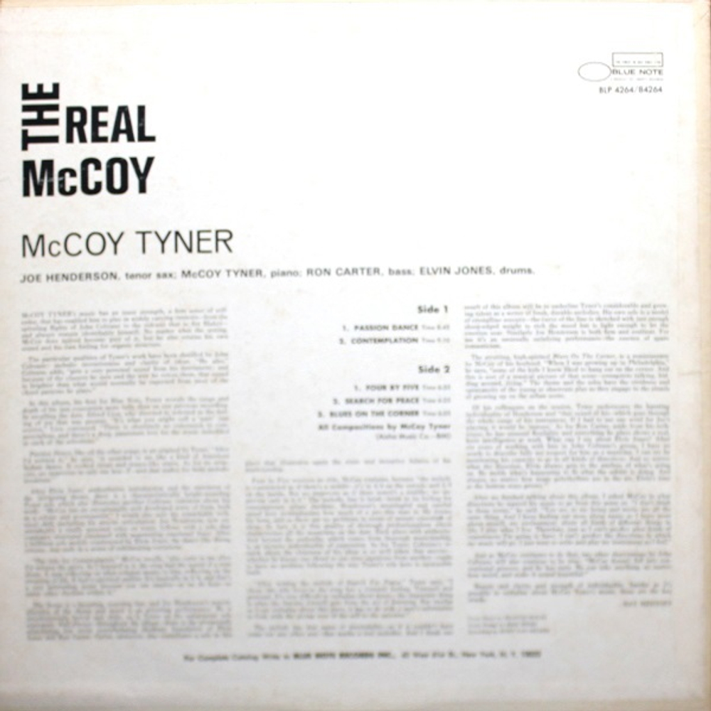 McCoy Tyner / The Real McCoy (LP)