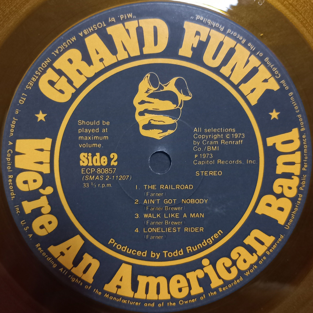 Grand Funk / We're An American Band (Coloured Vinyl)(LP)