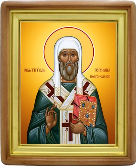 Герман Новгородский святитель. Икона на холсте.