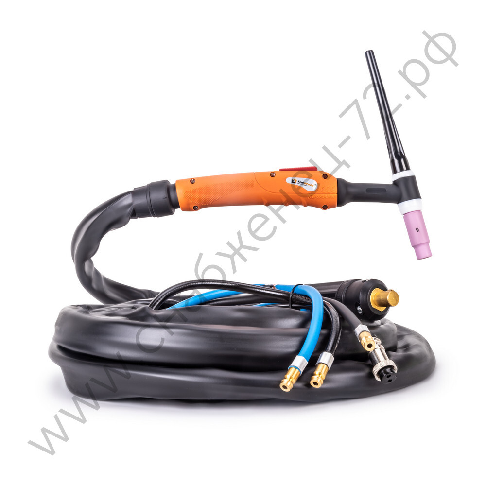 FoxWeld Горелка UnoTIG-18-Flex 4м (разъем 35мм2,с кнопкой, ж/охл.) (пр-во FoxWeld/КНР)