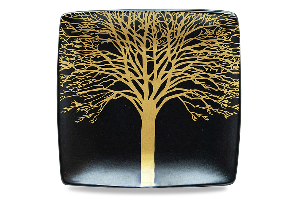 Набор тарелок 4шт 21x21см WD Lifestyle Singapore черный