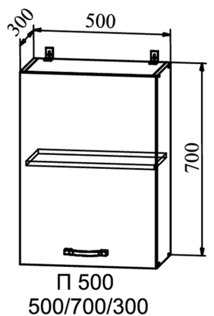 шкаф верхний 500 гарда