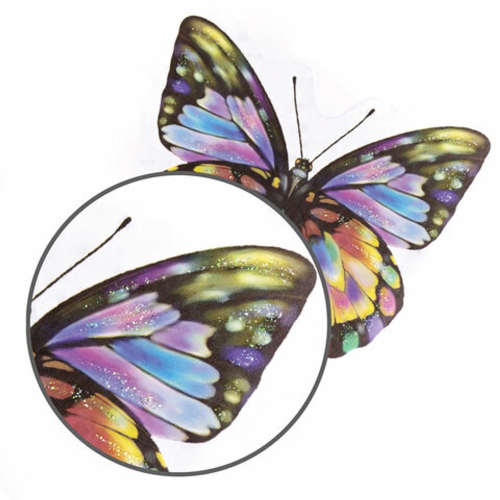 Украшение для окон и стекла ЗОЛОТАЯ СКАЗКА "Бабочки 4", 30х38 см, ПВХ, 591234