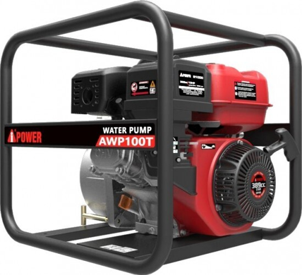 Мотопомпа бензиновая A-iPOWER AWP100T для грязной воды 30241