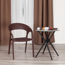 Кресло TINTO (mod. PC59) пластик,  60 х 63 х 83 см, Brown (коричневый) 14 (Комплект из 4 шт.)