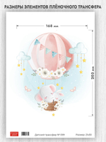 Трансфер для декупажа переводной рисунок для поверхностей детский 059