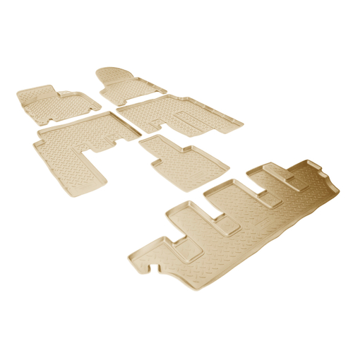 Ковры в салон Norplast/Unidec для Dodge Caravan (2000-2007), Бежевый, 7 мест, арт.NPL-Po-20-35-B