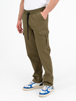 Карго джоггеры прямые. Хаки