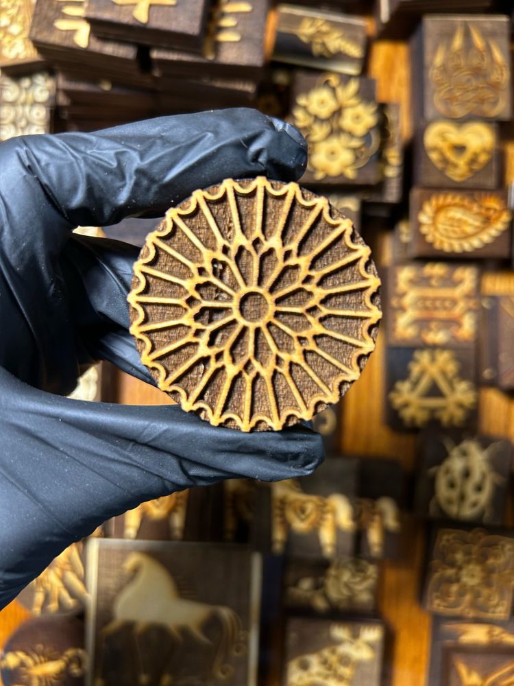 Деревянный штамп 151 (5x5 см) (Уценка!)