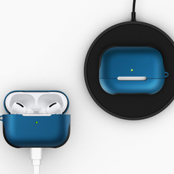 Чехол КАРТОФАН для Apple AirPods Pro (арт. AIRPRO-TPU-PC-MATT-BLUE)