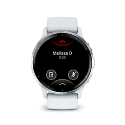 Garmin Venu 3 45 мм Серебряный безель, белый камень (010-02784-00)