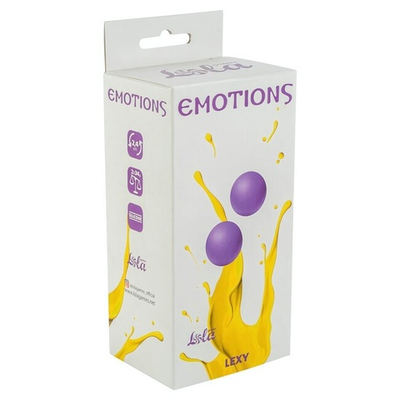 Маленькие вагинальные шарики без сцепки Emotions Lexy Small purple, (2,4 см, фиолетовые) (Цвет: фиолетовые)