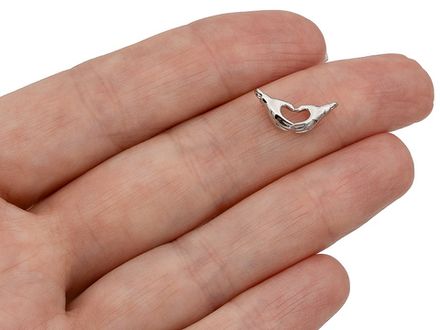 Коннектор-подвеска "Руки с сердцем" 14,5мм