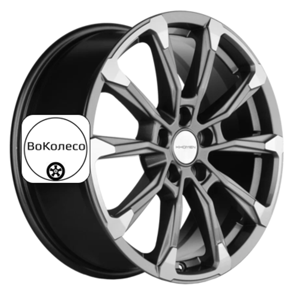 7,5x18/5x108 ET46 D63,4 KHW1808 (Tugella/Jaguar XF/F-Pace) Gray-FP Khomen Wheels