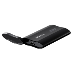 Внешний SSD диск A-DATA Portable SSD 2TB SD810 External Type-C, USB 3.2 Gen2x2, up to R / W 2000 / 2000 MB / s, 72.7x44x12.2mm, Black (5 лет)