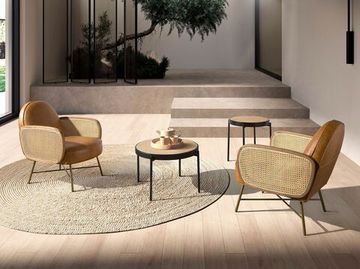 Коричневое кожаное кресло модель 5162