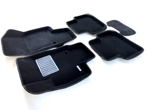 Коврики салона для VOLKSWAGEN Tiguan (2017-) Euromat 3D Business черные. Арт. EMC3D-005415