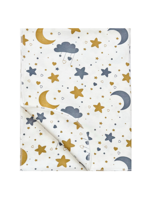 Пеленка Облачка blue-gray (с дефектом)