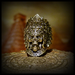 Бусина "Жрец Инти" для темляков или браслетов , латунь