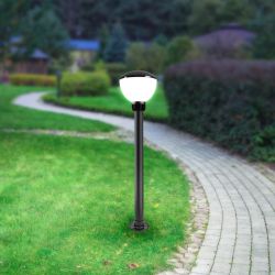 Садово-парковый светильник ЭРА НТУ 01-75-002 Аква 1303 напольный черный IP54 Е27 max75Вт h850mm