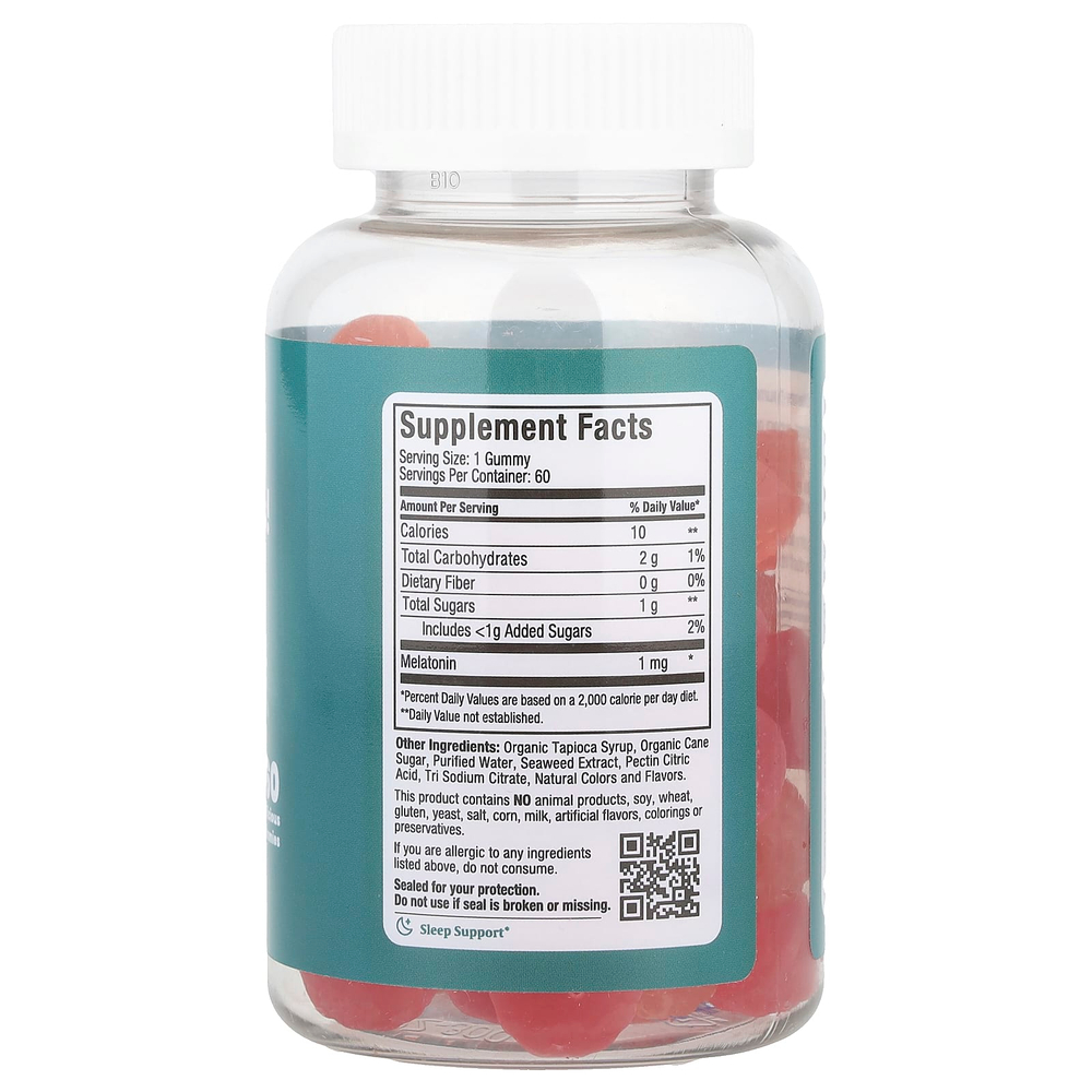 Maxi Health, Mel-O-Licious! Жевательные мармеладки, натуральная вишня и апельсин, 1 мг, 60 жевательных таблеток