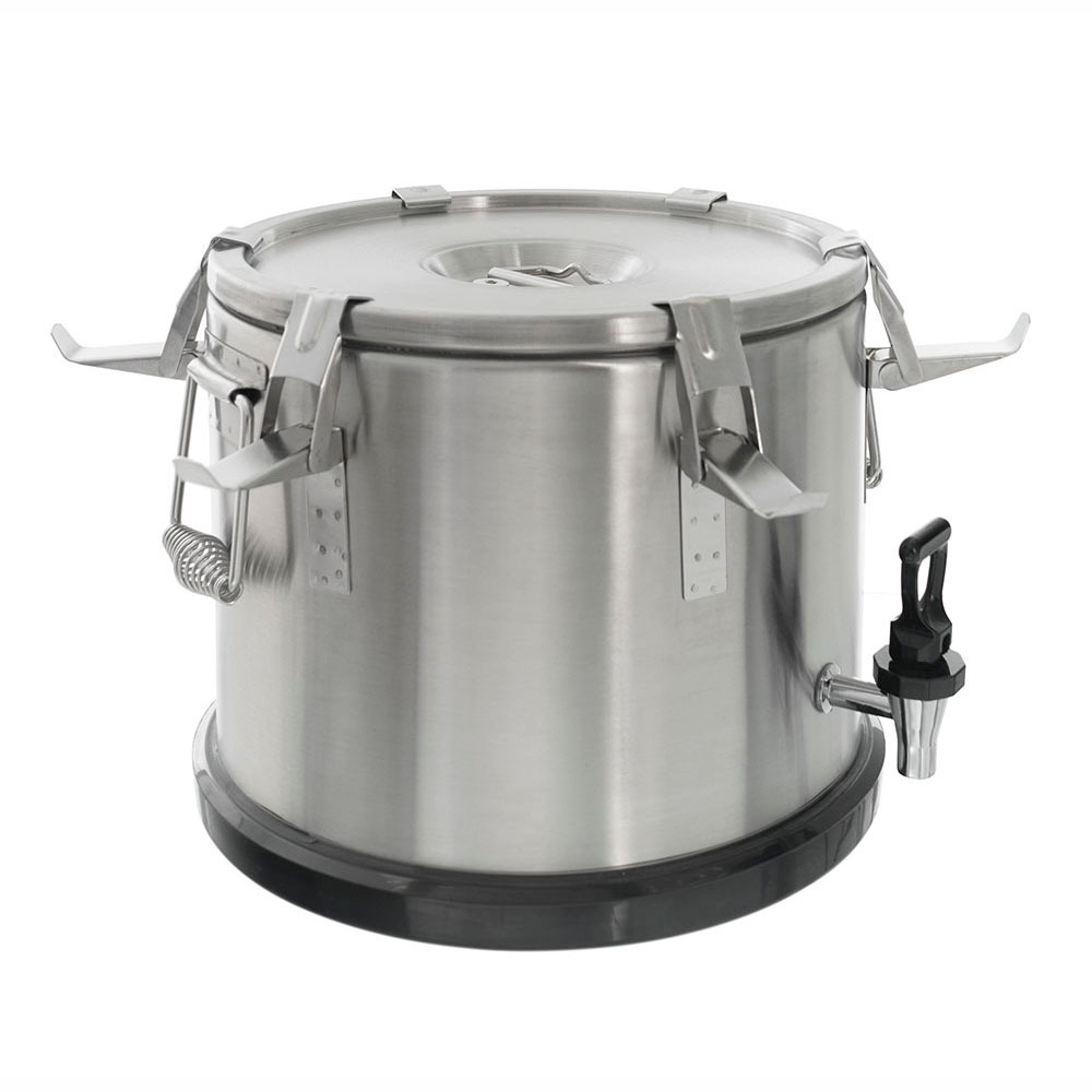 Термоконтейнер с краном 10 л нержавеющая сталь  Foodatlas Pro