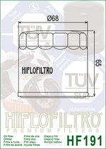 Фильтр масляный Hiflo Filtro HF191