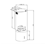 Кухонная вытяжка HOMSair ART 1050WL 35 ЧЕРНЫЙ фото 2