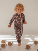 Комбинезон Mjolk Sleep and Play Улитки, на манжетах