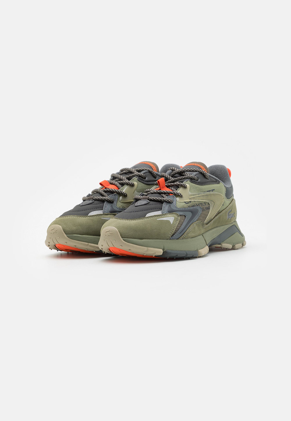 Lacoste L003 NEO TECH 224 - кроссовки на шнуровке - Оранжевый / Хаки