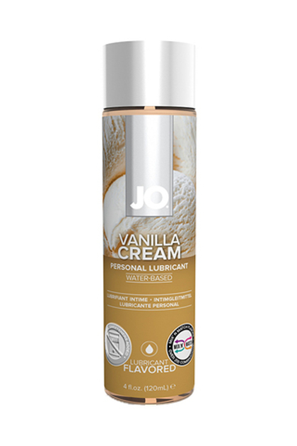 JO H2O Vanilla Cream - Оральный лубрикант со вкусом ванили, 120 мл.