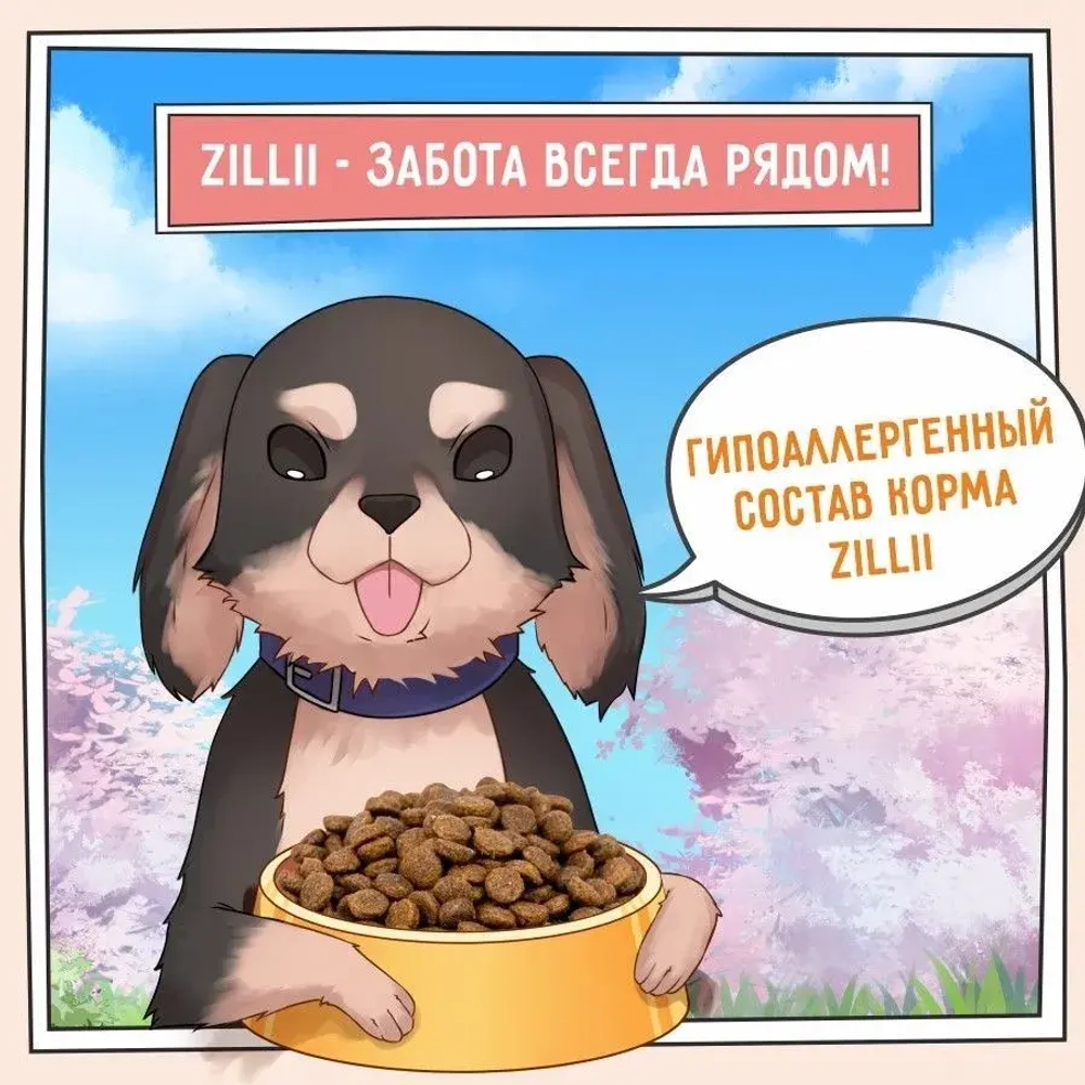 Сухой корм собак ZILLII (Зилли) Dog Adult Small Breed 15кг индейка и ягненок сухой для собак мелких пород