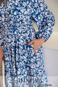 Платье 2495-джинс Minova