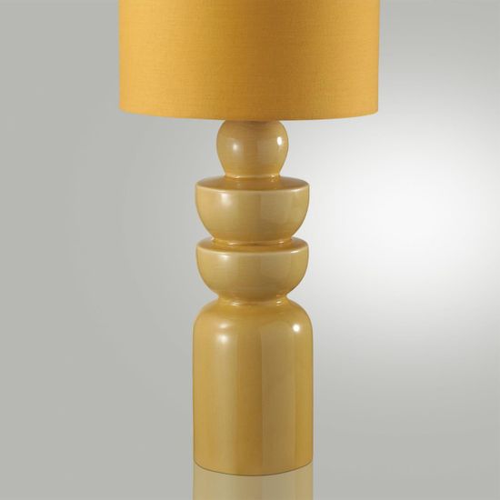 8130/1T MODERNI LN25 377 желтый, керамика/текстиль Настольная лампа E27 1*60W 220V SEGI