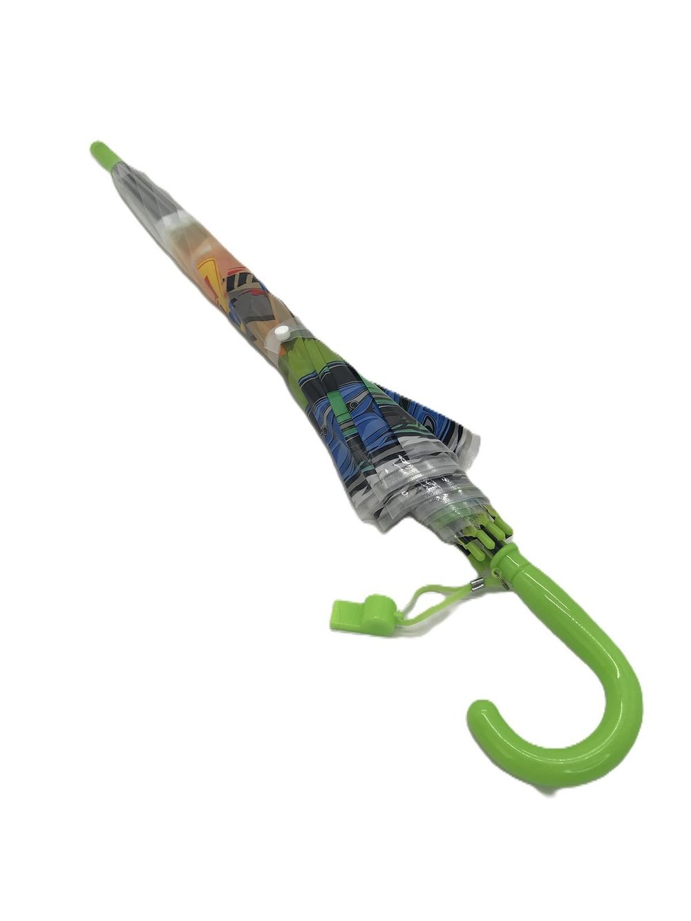 Зонт детский с рисунком Чемпион зеленый